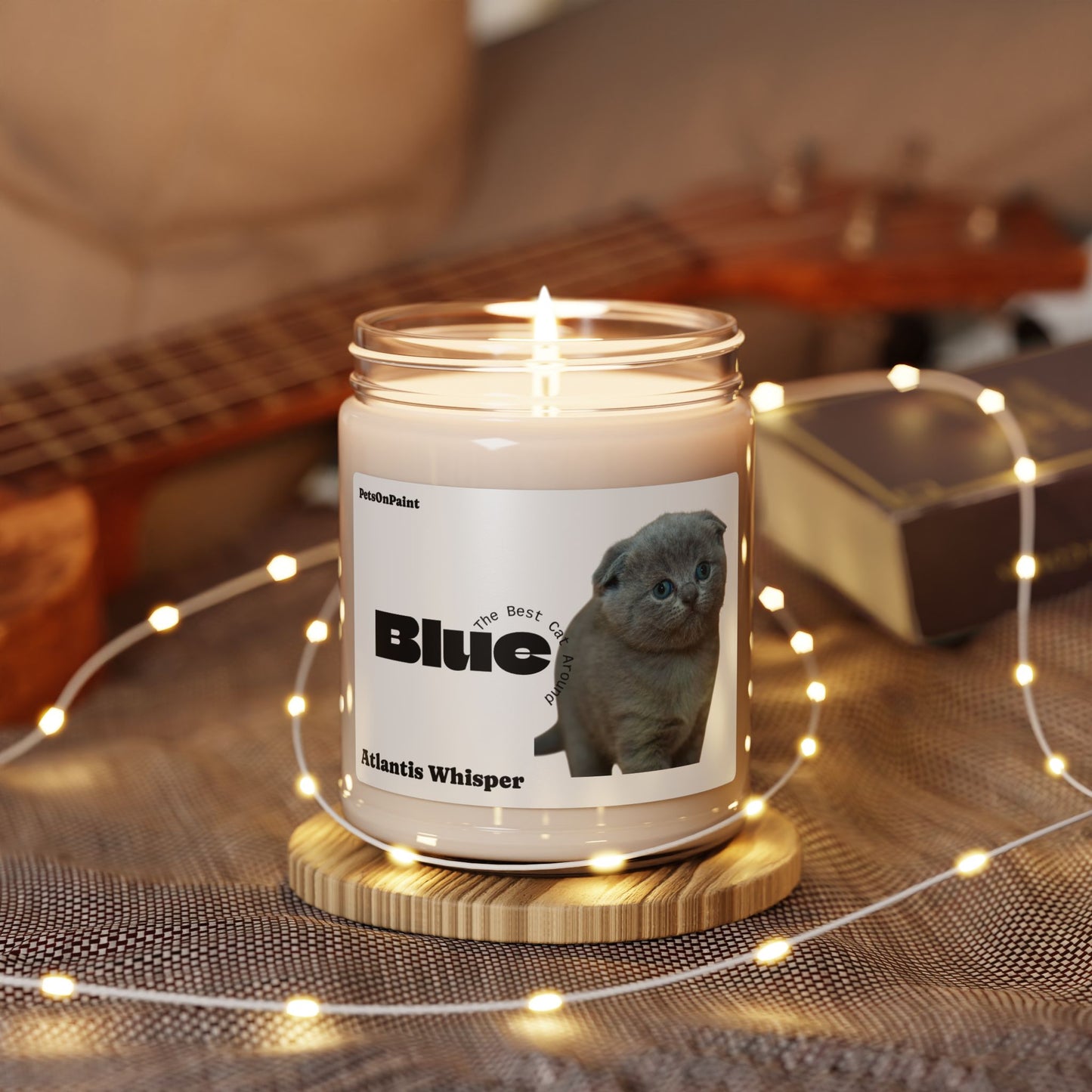 Scented Pet Portrait Candle β 6 Fragrances