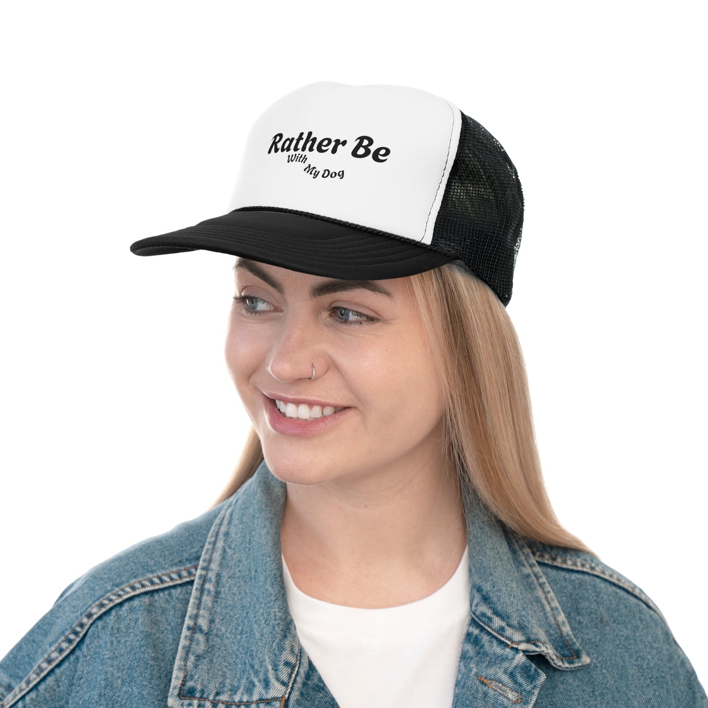 Trucker Cap - "Rather Be With My Dog"