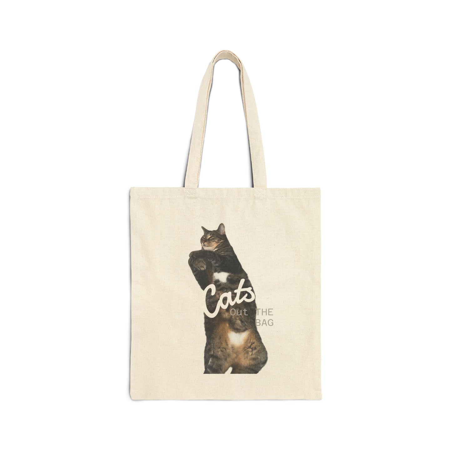 Tote Bag "Cats Out The Bag"  — Personalized with Your Pet’s Photo