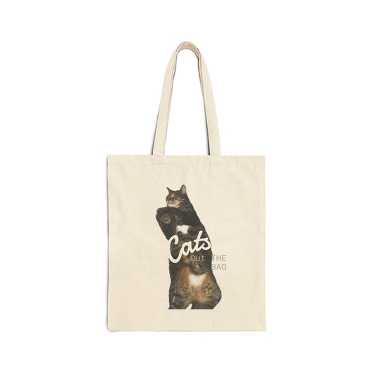 Tote Bag "Cats Out The Bag"  — Personalized with Your Pet’s Photo