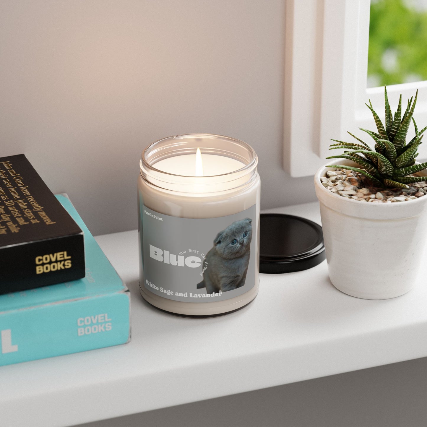 Scented Pet Portrait Candle β 6 Fragrances