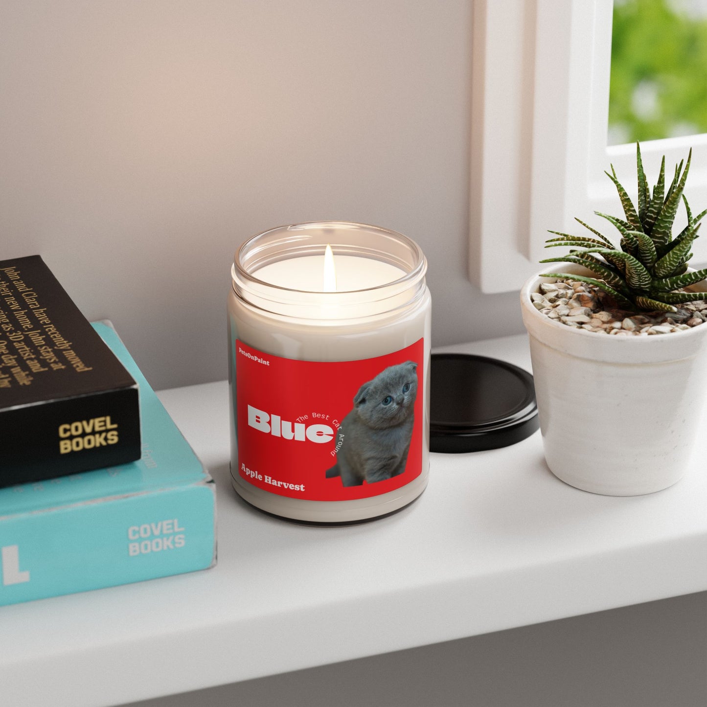 Scented Pet Portrait Candle β 6 Fragrances