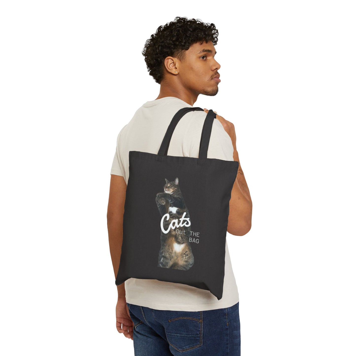 Tote Bag "Cats Out The Bag"  — Personalized with Your Pet’s Photo