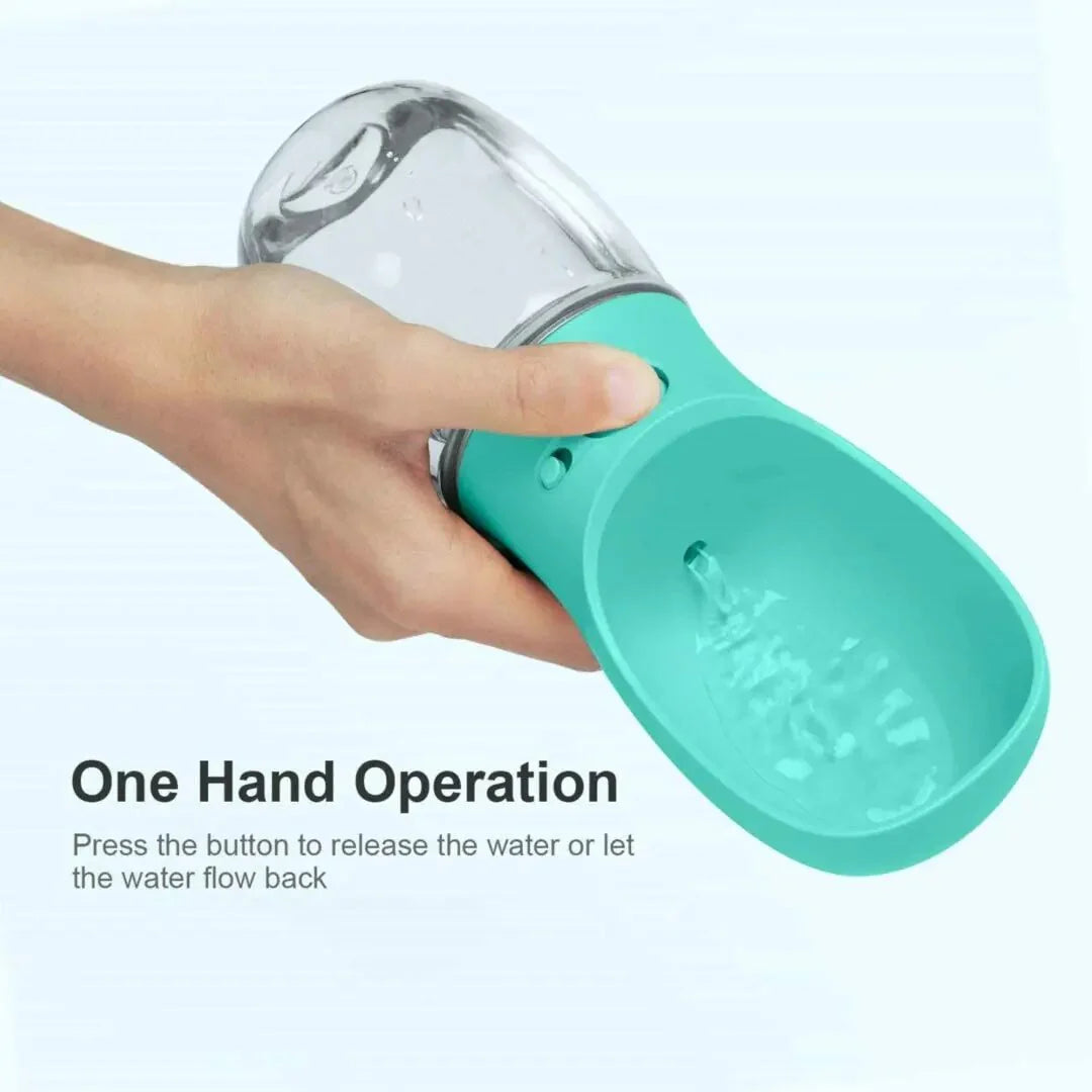 Portable Dog Water Bottle — Spill-Proof Travel Dispenser
