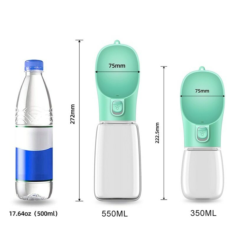 Portable Dog Water Bottle — Spill-Proof Travel Dispenser